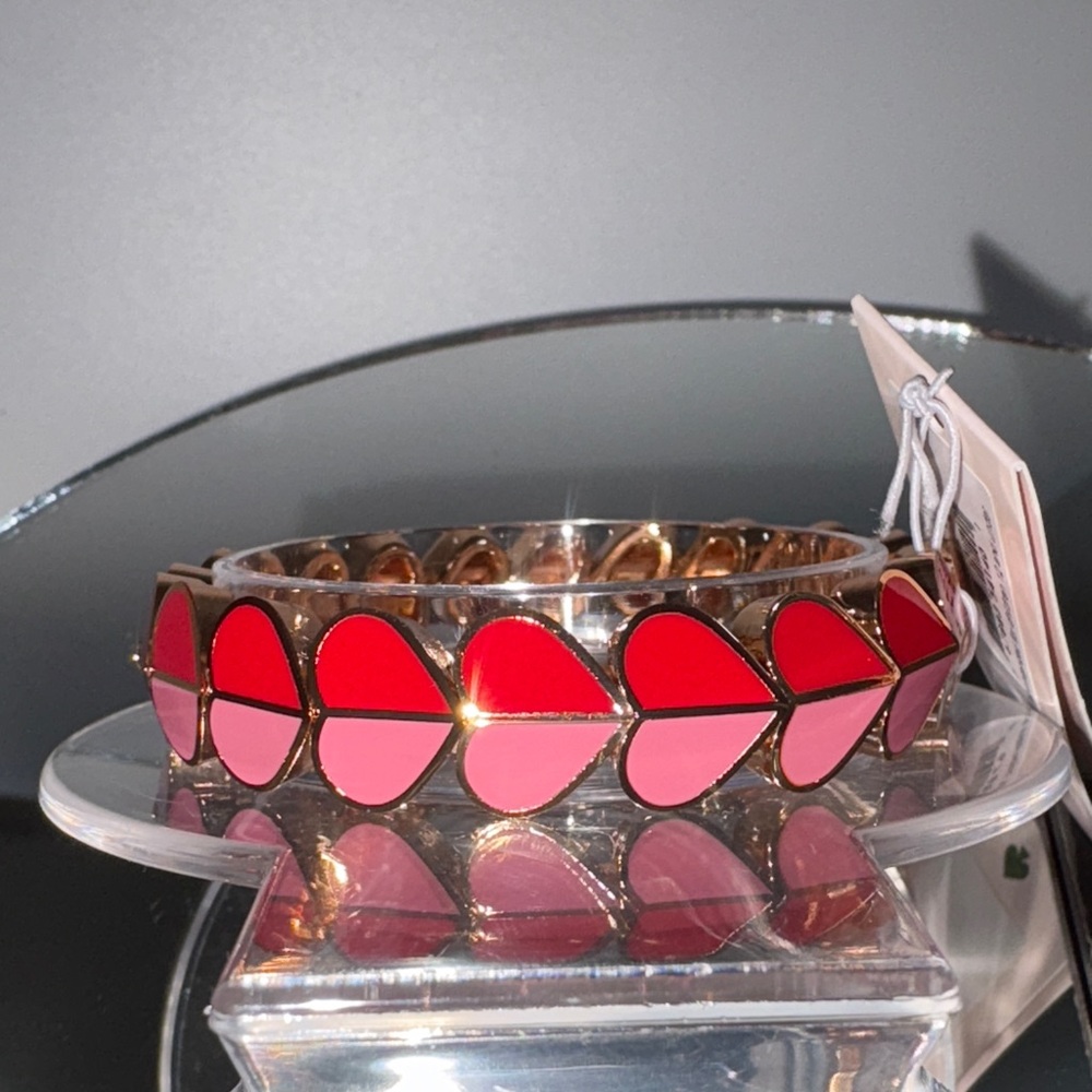 Kate Spade Red Heart Bracelet and Earrings Set - Picture 3 of 6